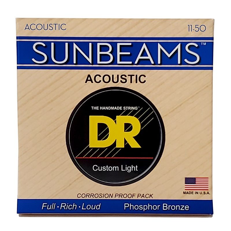 Набор струн DR Strings SUNBEAM Acoustic Phosphor Bronze - Custom Light (11-50)